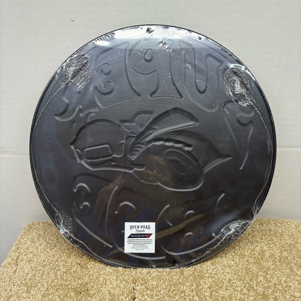 12" Dodge Mopar Super Bee Vintage Style Embossed Round Metal Sign Orange Black - Picture 2 of 3